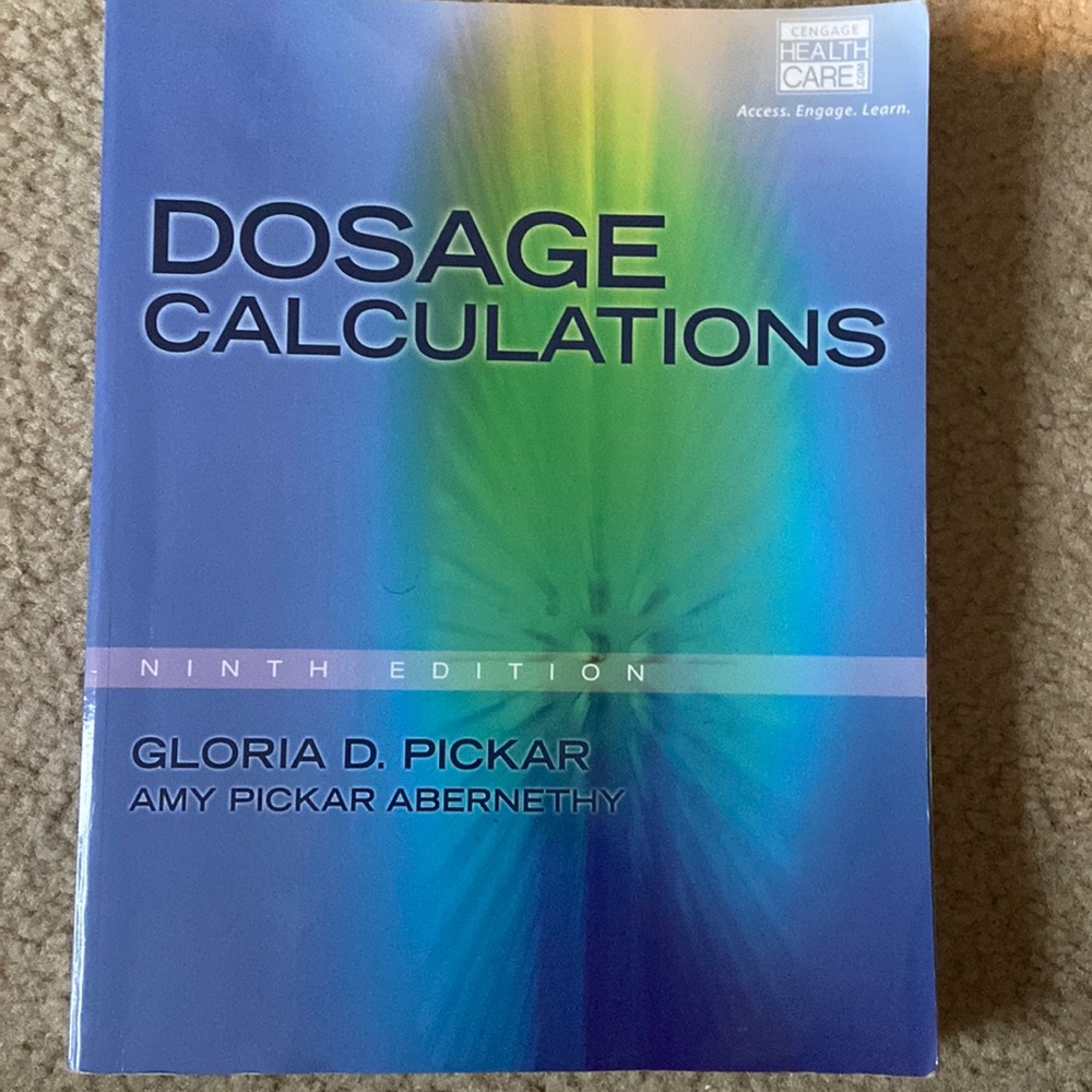 Dosage Calculations 9th edition